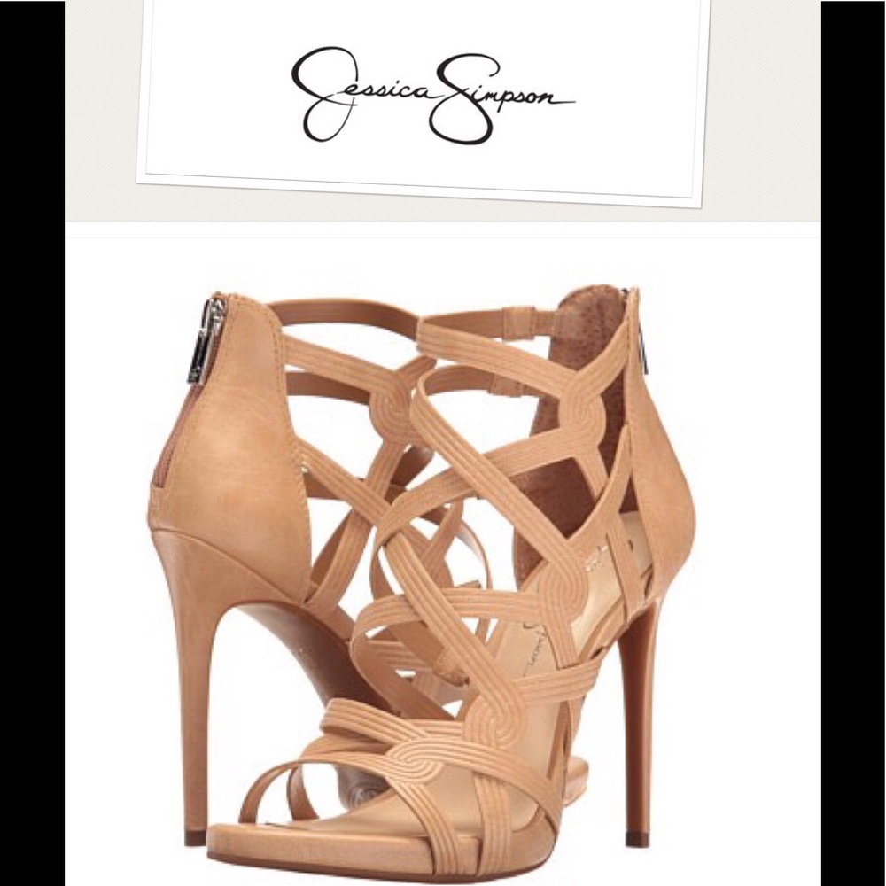 Jessica Simpson "Raina's" leather sandals size 8